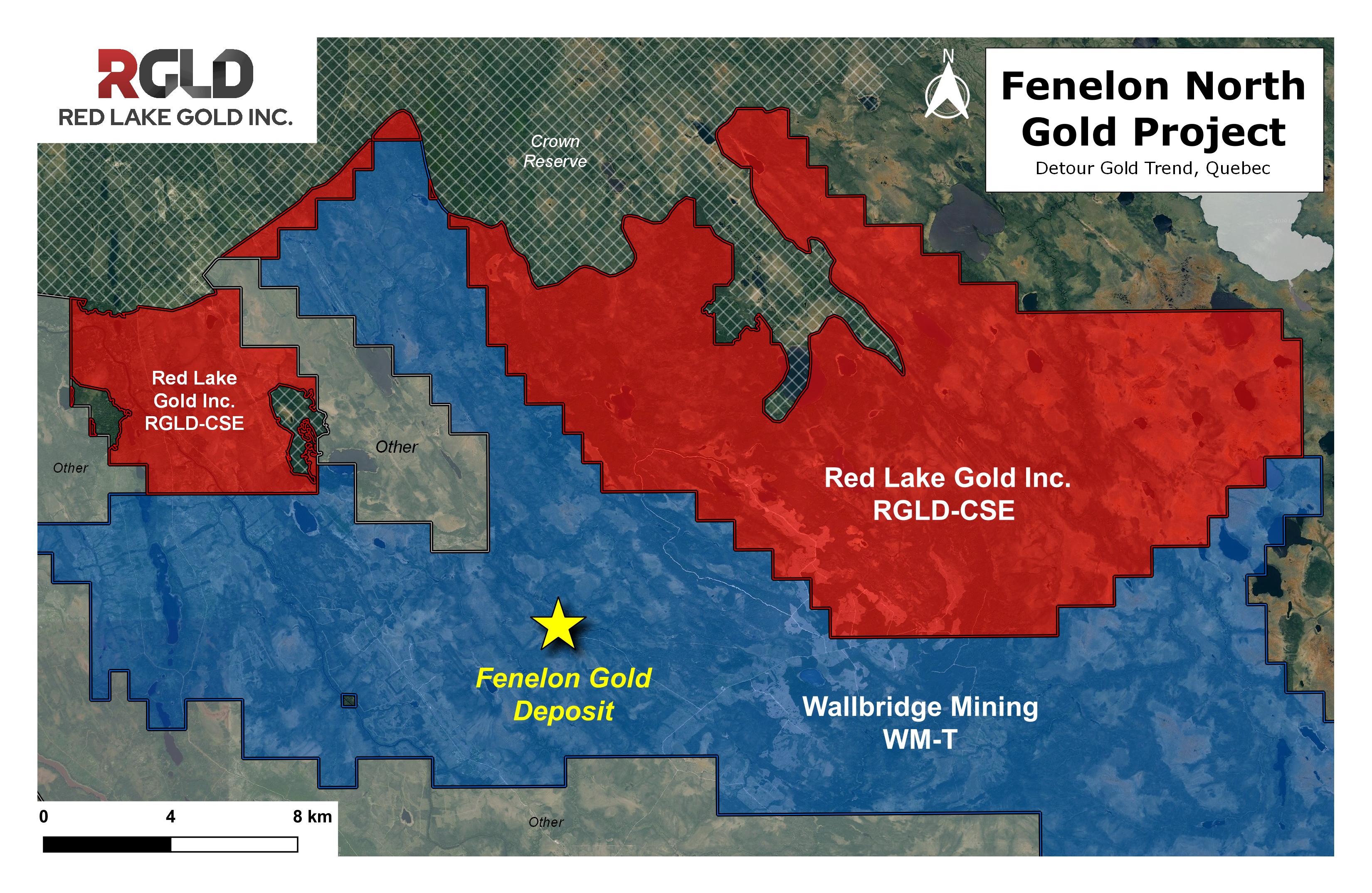 Figure 1: Map of the Expanded Fenelon North Gold Project